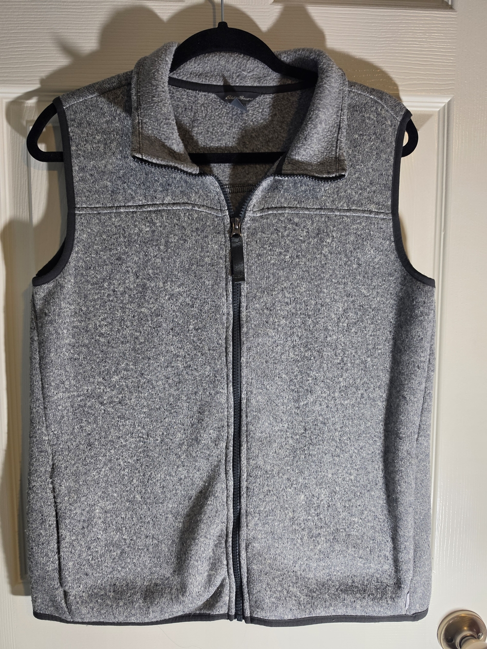Eddie Bauer Women's Gray Fleece Zip-Up Vest